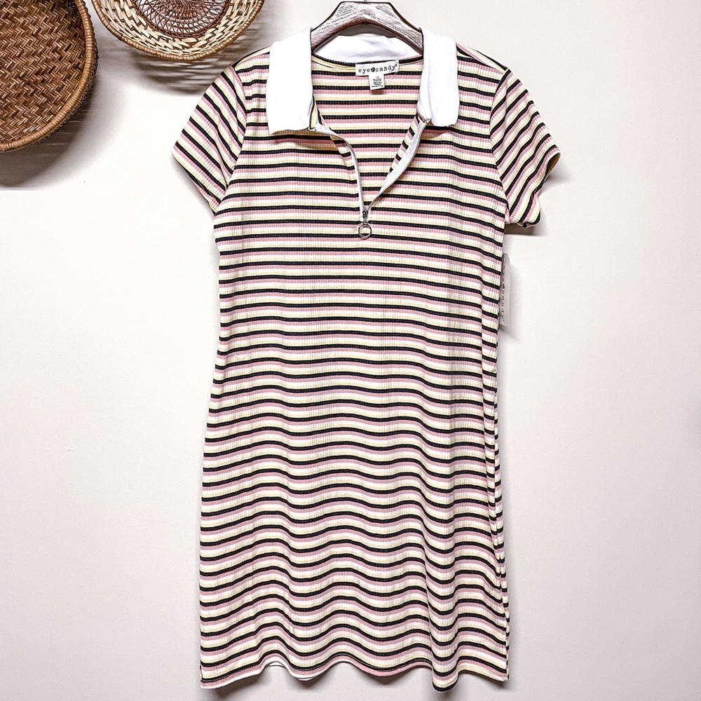 90s Style Striped Dress